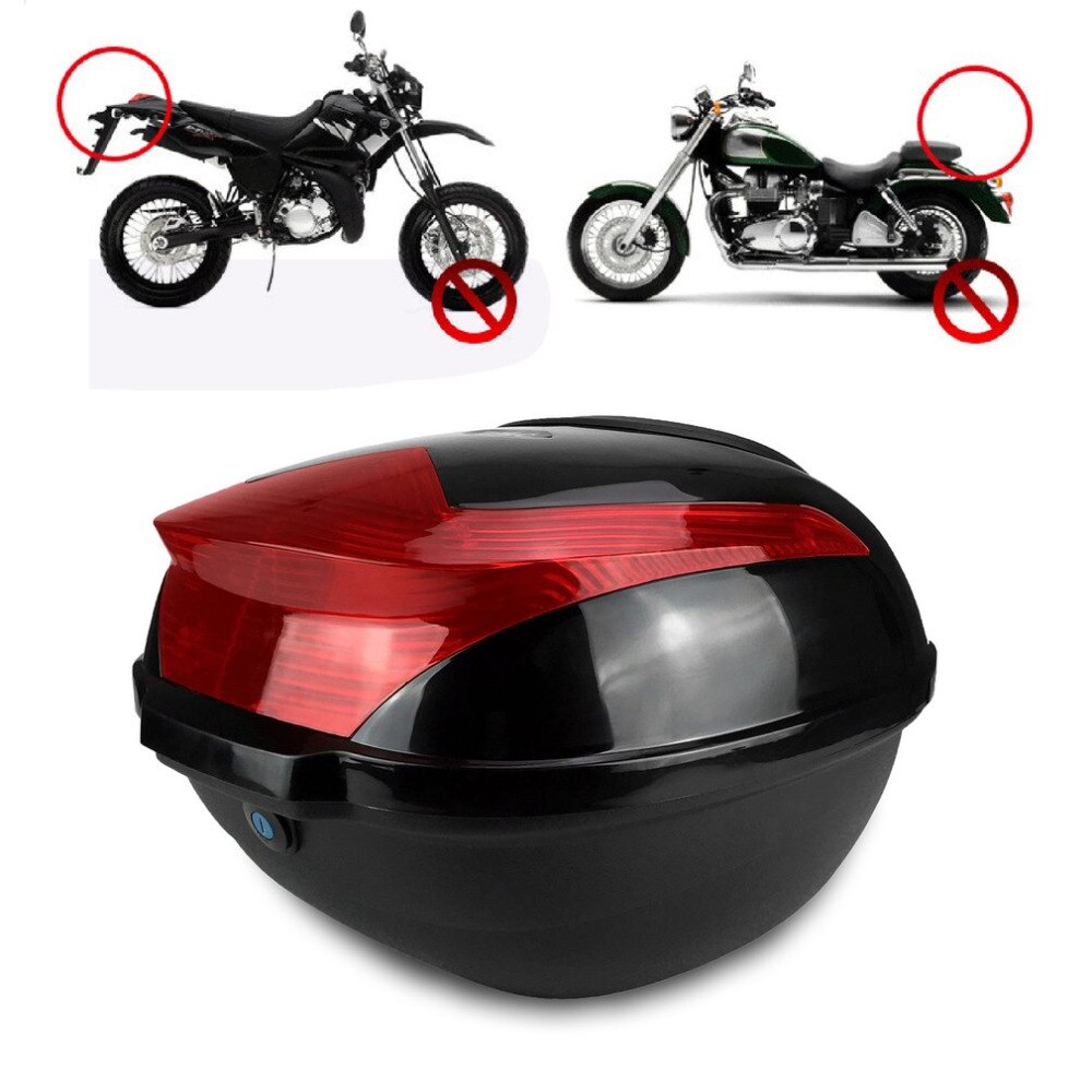 Large Capacity Shock-proof Motorcycle Tail Box Universal Electric Bicycle Trunk Top Case With Safety Lock Buckle