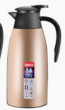 304 termokande i rustfrit stål 2l dobbelt vakuum kaffe te koldt vand beholder isoleret kolbe holde varm 24 timer: 2