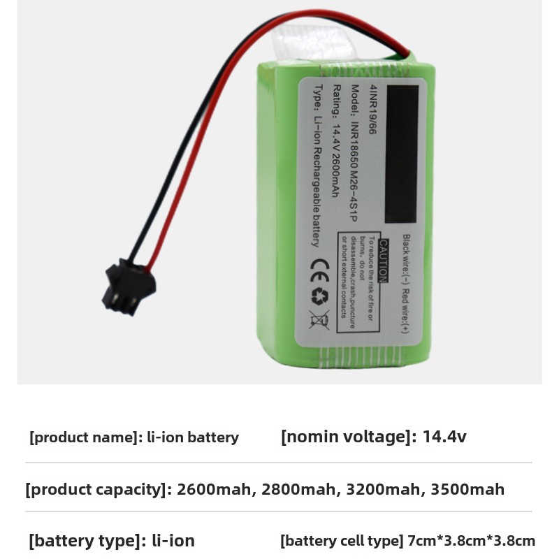 Roboter-Staubsauger-Akku 14,4 V/2600 mAh/3500 mAh für CECOTEC CONGA 950 1090 1099 1790, hochwertige Roboter-Batterie