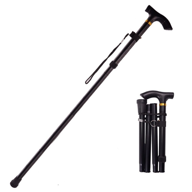 Auto Telescopic Walking Stick Cane Hiking Rubber T... – Grandado