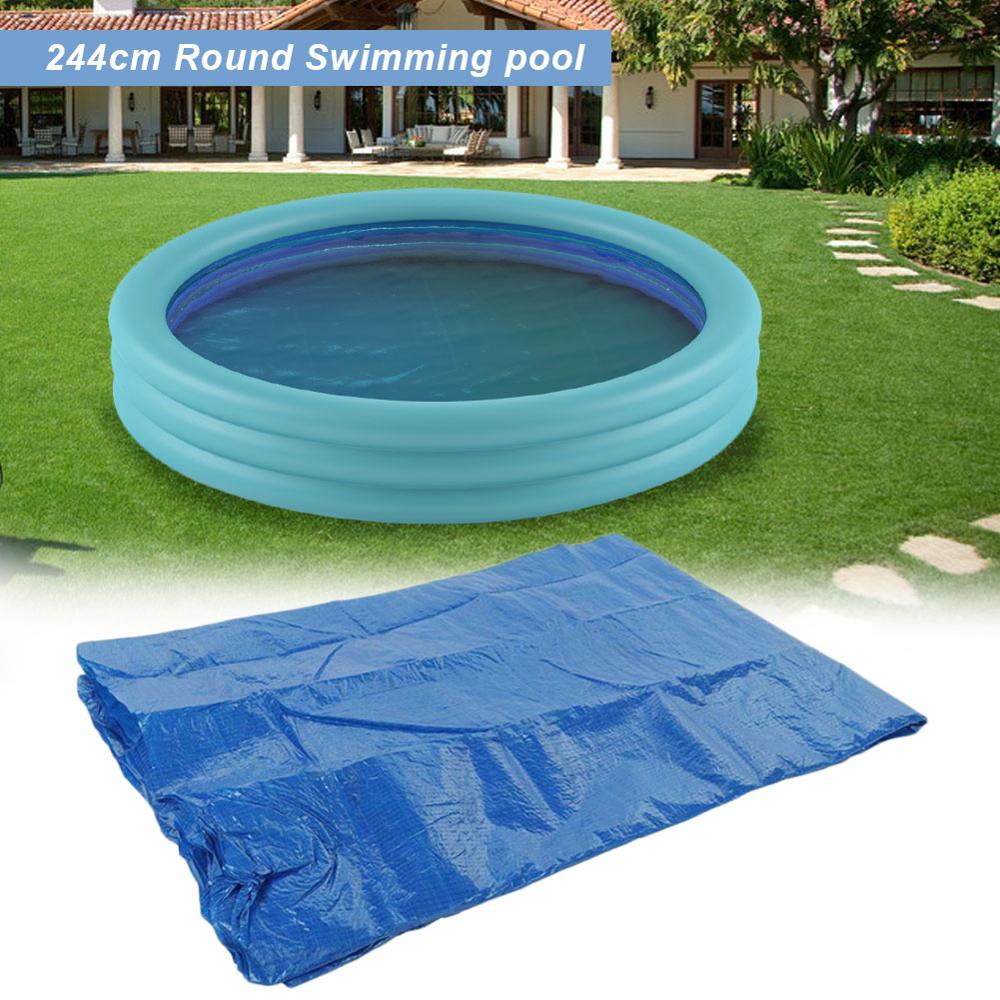 Swimming Pool Cover - Waterproof PE Cloth - Round Dust & Rain Protection - Various Sizes