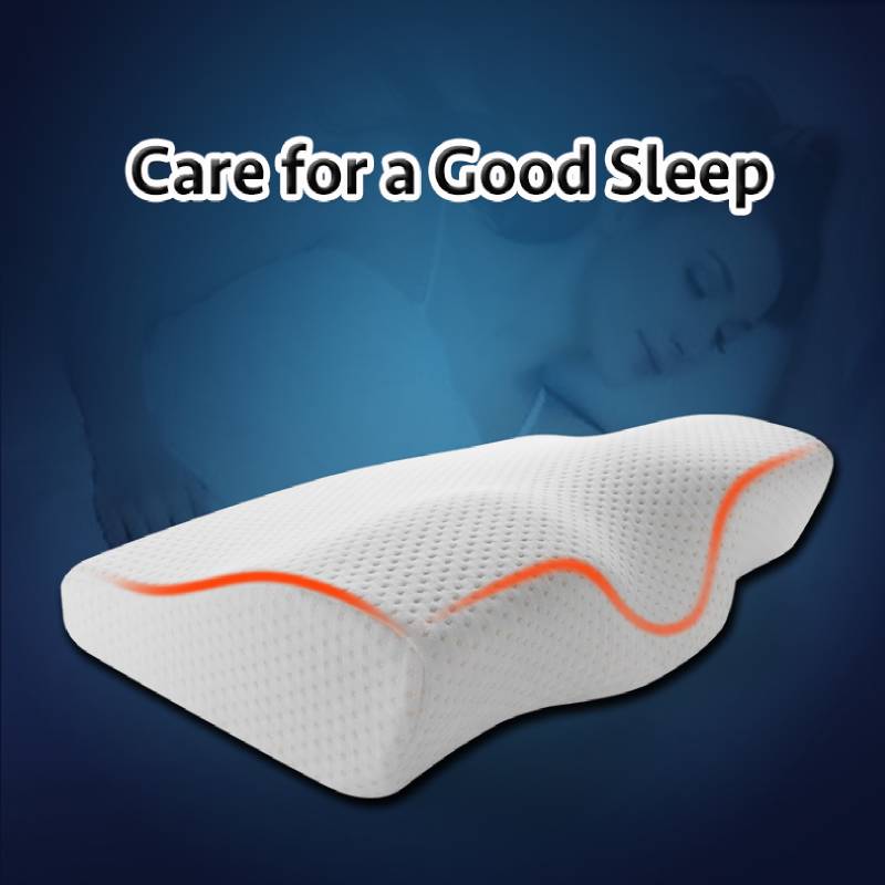 BEYOND CLOUD Butterfly Shaped Memory Pillows Relax Cervical Spine Adult Health Care Slow Rebound Memory Foam Neck Pillow 002