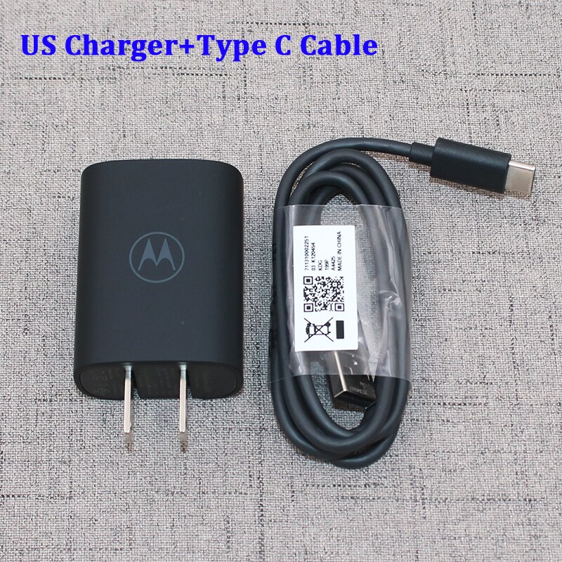 12V1.5A szybka ładowarka Turbo Power 18W szybki Adapter US Micro/USB C kabel danych dla Motorola Moto E5 Plus Z Z2 Z3 grać G5 G6 G7 P50: US add Type C Cable