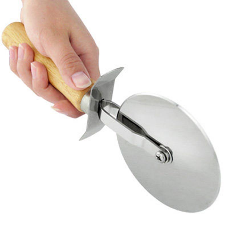 Runde Pizza Cutter Edelstahl Gebäck Pasta Teig küche Backen Werkzeuge