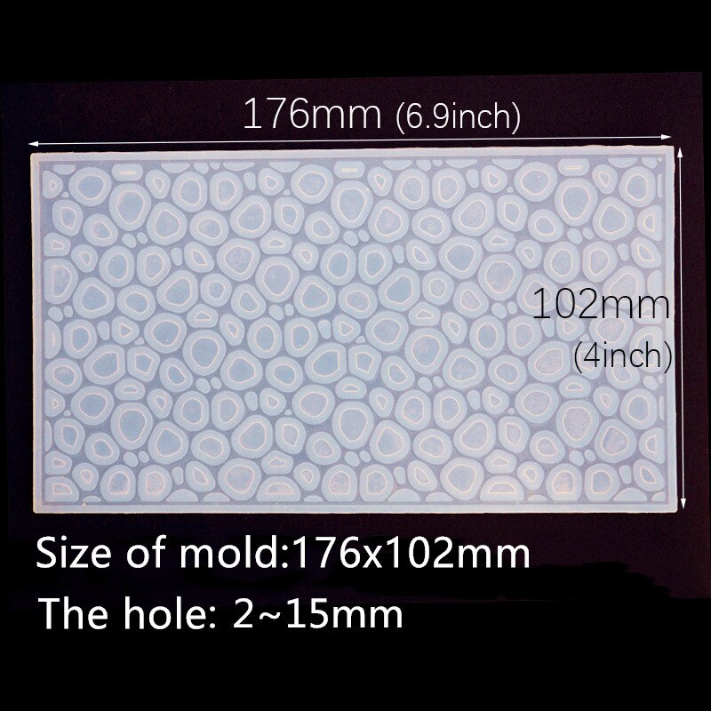 SNASAN Silicone Mold water wave ocean style Resin Silicone Mould Jewelry Making tool UV epoxy resin molds: Rectangle