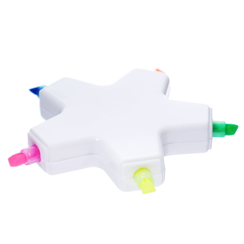 6 colors Star shape School childrens scrawl Highlighter pen Pentagram markers novelty products