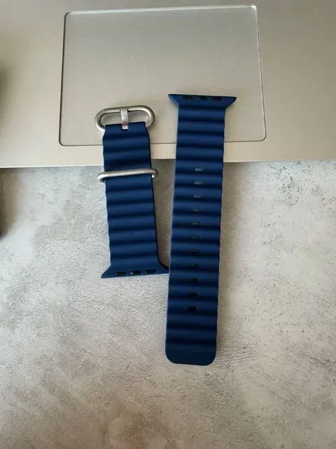 Ocean Strap For apple watch band 44mm 45mm 49mm 40mm 41mm S10 42mm 46MM Silicone Belt iWatch Ultra 2 8 7 6 5 Bracelet Watchband: Beige / 12mm