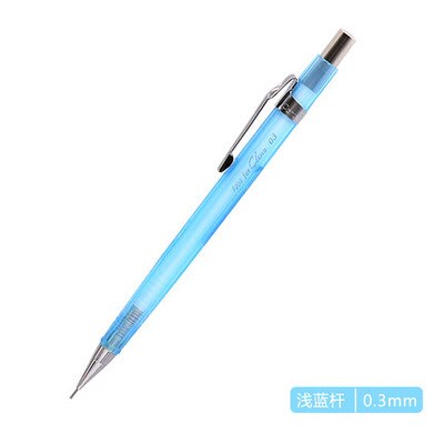 1 cps limited edition japan pentel  p205cl gennemsigtig stang automatisk blyant 0.3/0.5mm tegneblyant: 0.3 lyseblå