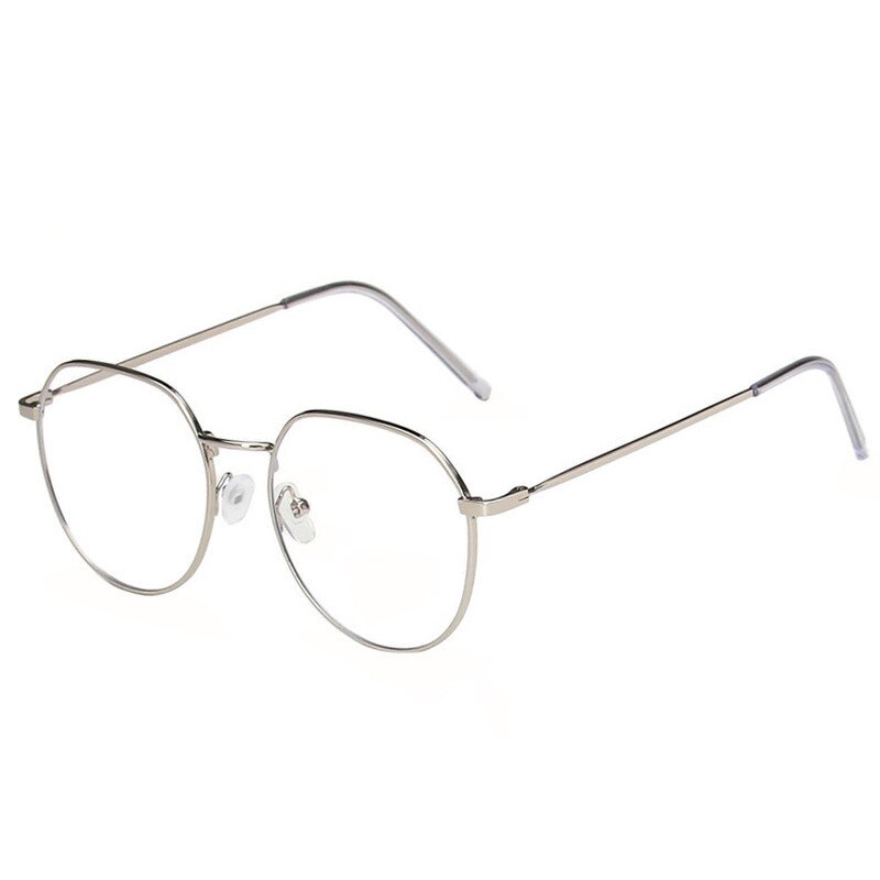 Brilmonturen Anti Blauw Licht Bril Metalen Brillen Frame Computer Bril Vrouwen Ronde Clear Lens Bril