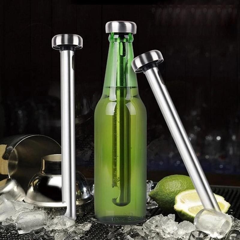 Steel Beer Stick 1pc Portable Beer Cooling Stick Ice Wine Stick Drinks Cooling Stick 17.3*3.5cm / 20.5*3.5cm