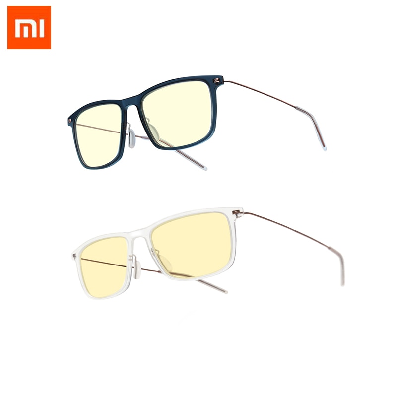 Xiaomi Mijia-gafas para ordenador Mi Pro, lentes antiazules con bloqueador de luz azul, cómodas gafas con montura de Metal TR90, 50%