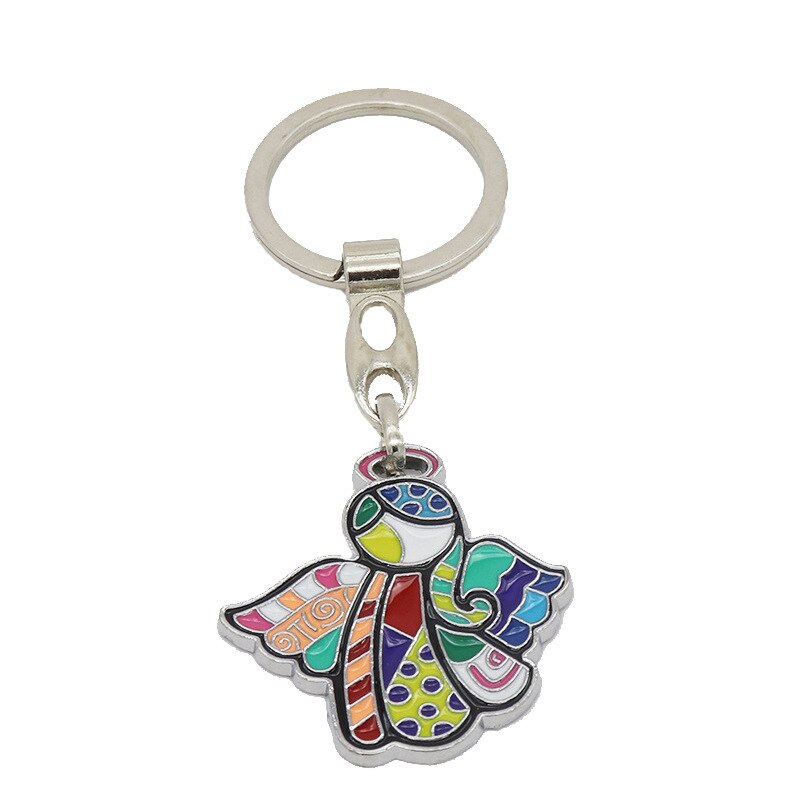 Heymamba ängel jungfru maria berlock hänge religiös katolsk nyckelring kyrka hem kapell dekor souvenir
