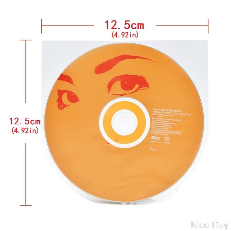 100Pcs/2Bag 7" Vinyl Record Protecter LP Record Protective Inner Bags Anti-Static Sleeves Inner Clear Cover M27 20: for 5 inch