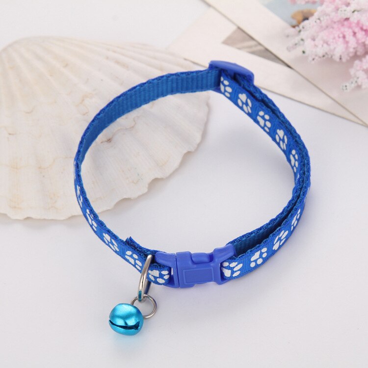 Kat Halsband Met Bel Verstelbare Gesp Halsband Kat Puppy Dierbenodigdheden Kat Hond Accessoires Hond Puppy Kat Kraag: Blauw