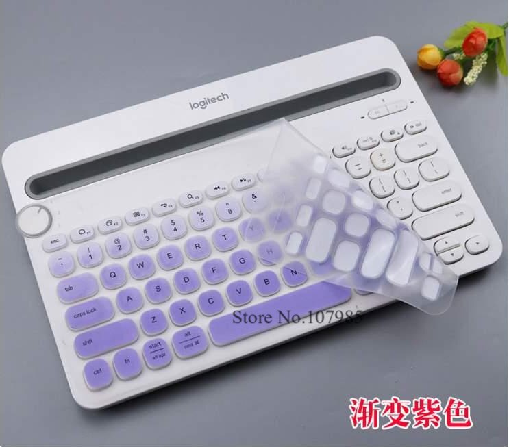 Tastatur Abdeckung Schutz Für Logitech K480 Bluetooth Multi-Gerät Tastatur Silikon Staubdicht kabellos Schreibtisch Staub haut Film