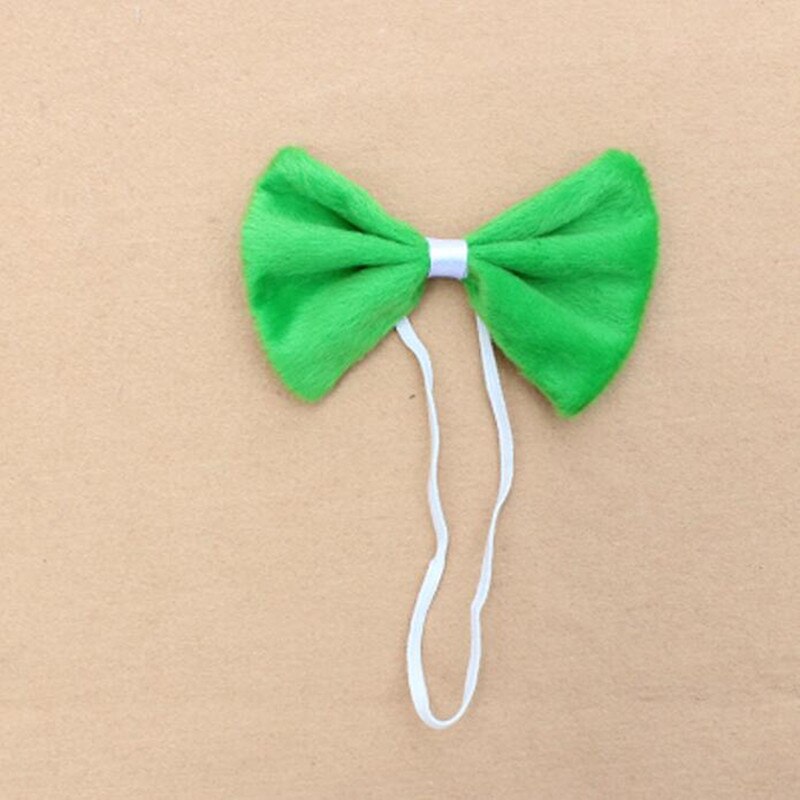 Kleurrijke Dier Strikje Handgemaakte Tijger Luipaard Giraffe Print Ties Kids Kinderen Prestaties Props Party Dress Up Decor: Green