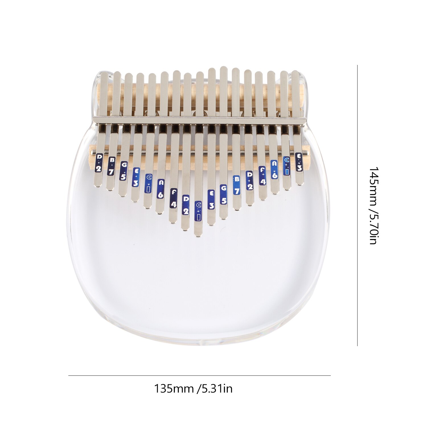 17 Keys Crystal Kalimba African Thumb Transparent Finger Piano Acrylic Kalimba Portable Musical Instrument