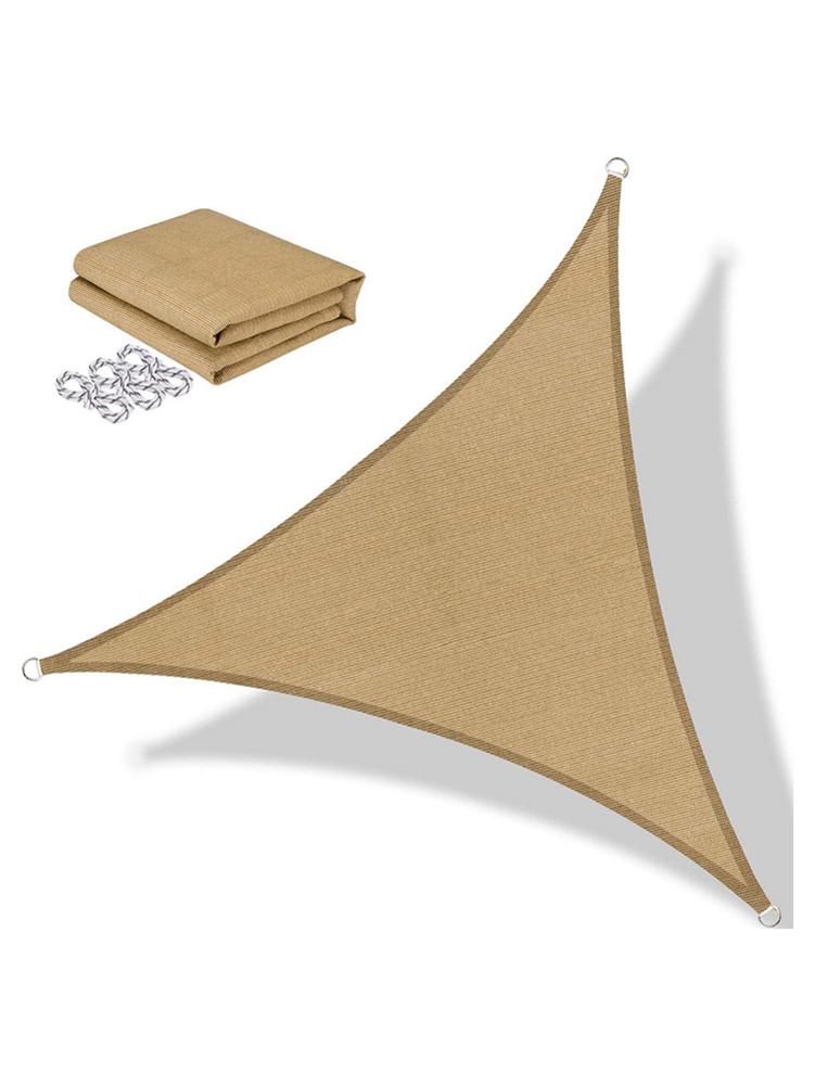 2 x 2 x 2m - 5 x 5 x 5 mtrekantet parasoll seil hjem hage uteplass basseng solskjerming fortelt camping piknik telt vanntett skyggeduk