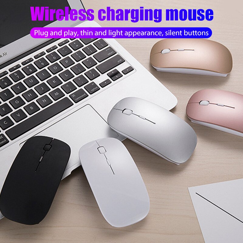 Wireless Mouse for Macbook Notebook Silent Mouse Wireless Charging Mouse for Laptop Computer iPad Tablet MatePad Matebook