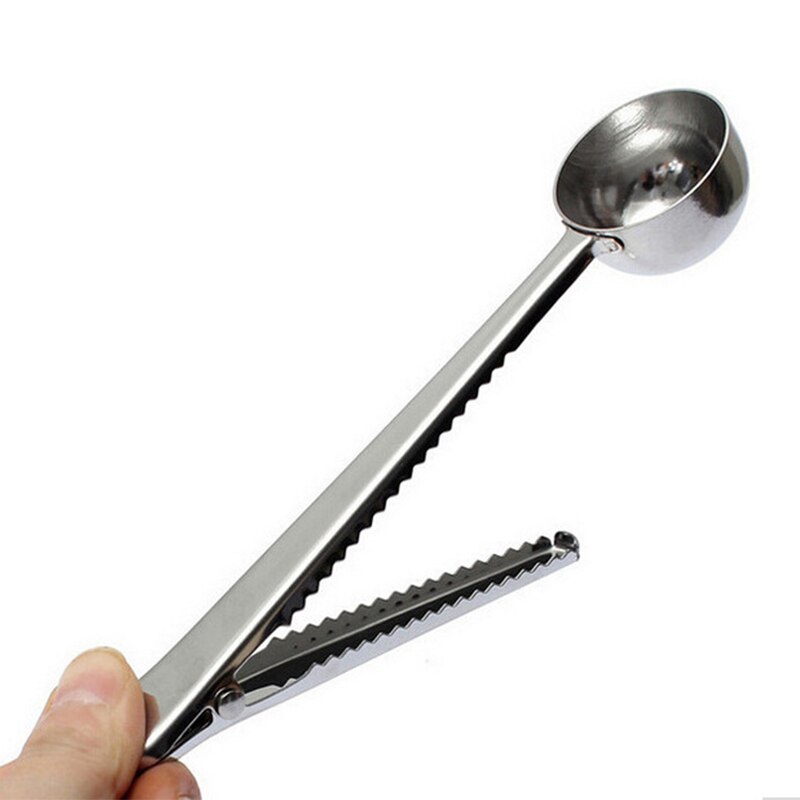 Mini molinillo de café Manual de acero inoxidable 304, herramienta de cocina, molinillo con cuchara de sellado, hecho a mano: spoon