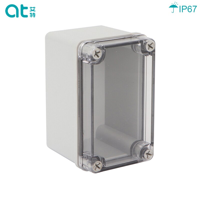 IP67 Transparent Lid Junction Box Waterproof Plastic Enclosure Box Electronic Project Instrument Case ABS Outdoor Housing: 130 x 80 x 85 mm