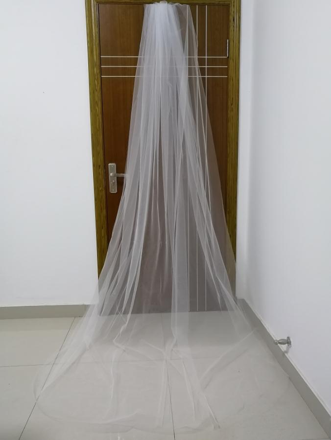 3m Wedding Veil Long Soft Ivory White Cathedral 1T Bridal Veils with Comb Wedding Accessories Long Veil Bride Veil