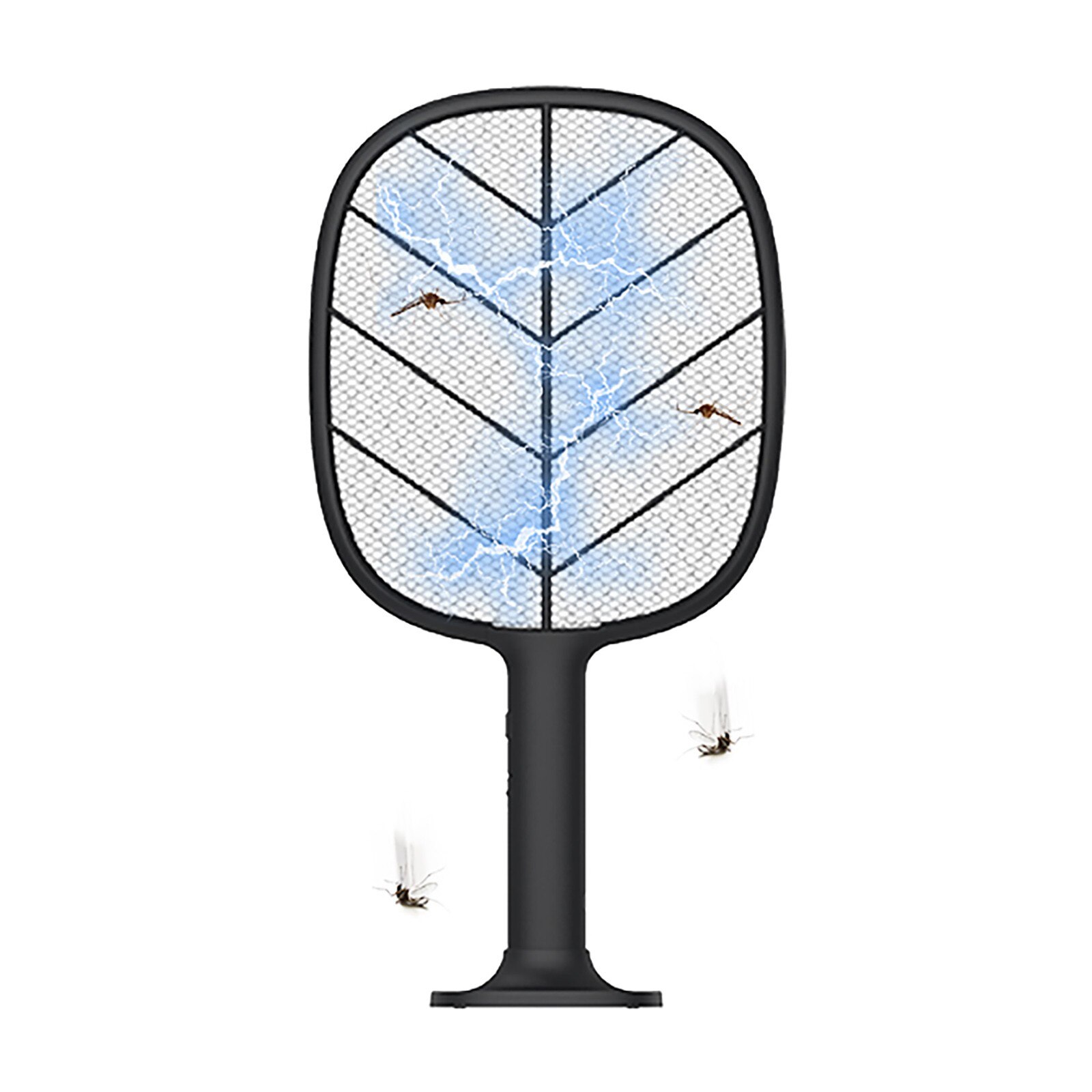 Raquette anti-moustiques électrique, 2200v, avec lampe Uv, Rechargeable par Usb, 1200mah, piège, pour tuer les insectes volants, pendant l'été: A