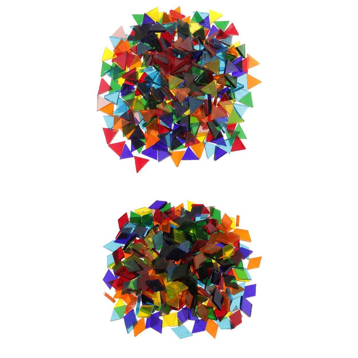 Pièces de mosaïque en verre losange, couleurs assorties, 320g, artisanat, bricolage