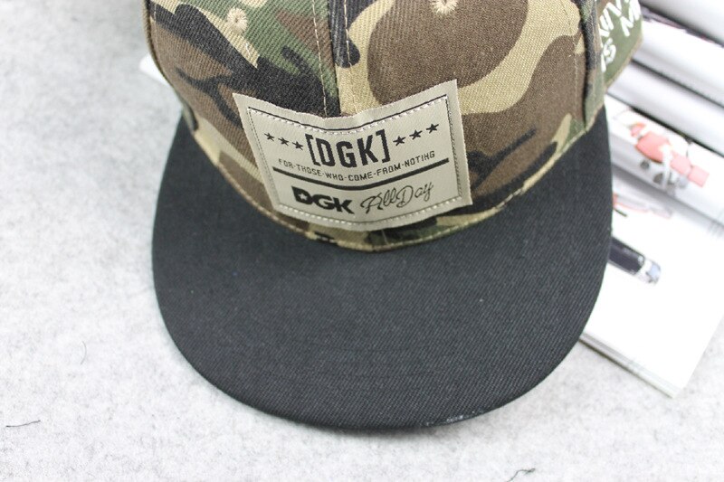 Euro-American DGK Camouflage Trucker Hat Hip-hop Baseball Cap Men Running Cap Women Couple Snapback Hat