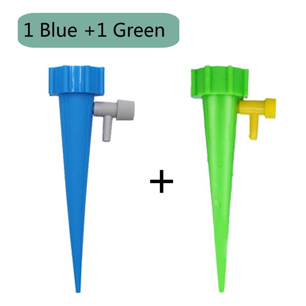 Auto Drip Irrigation Watering System Automatic Watering Spike for Plants Flower Indoor Household Waterers Bottle: 1PCS BLUE 1PCS GREEN