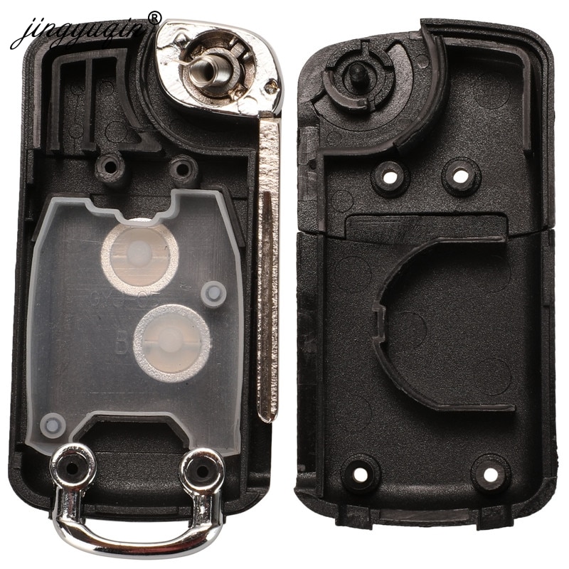 Jingyuqin 2 btn muokattu flip kauko-auton avaimen kuori citroen  c1 c2 c3 c4 picasso xsara peugeot 206 306 307 107 207 407 kumppani