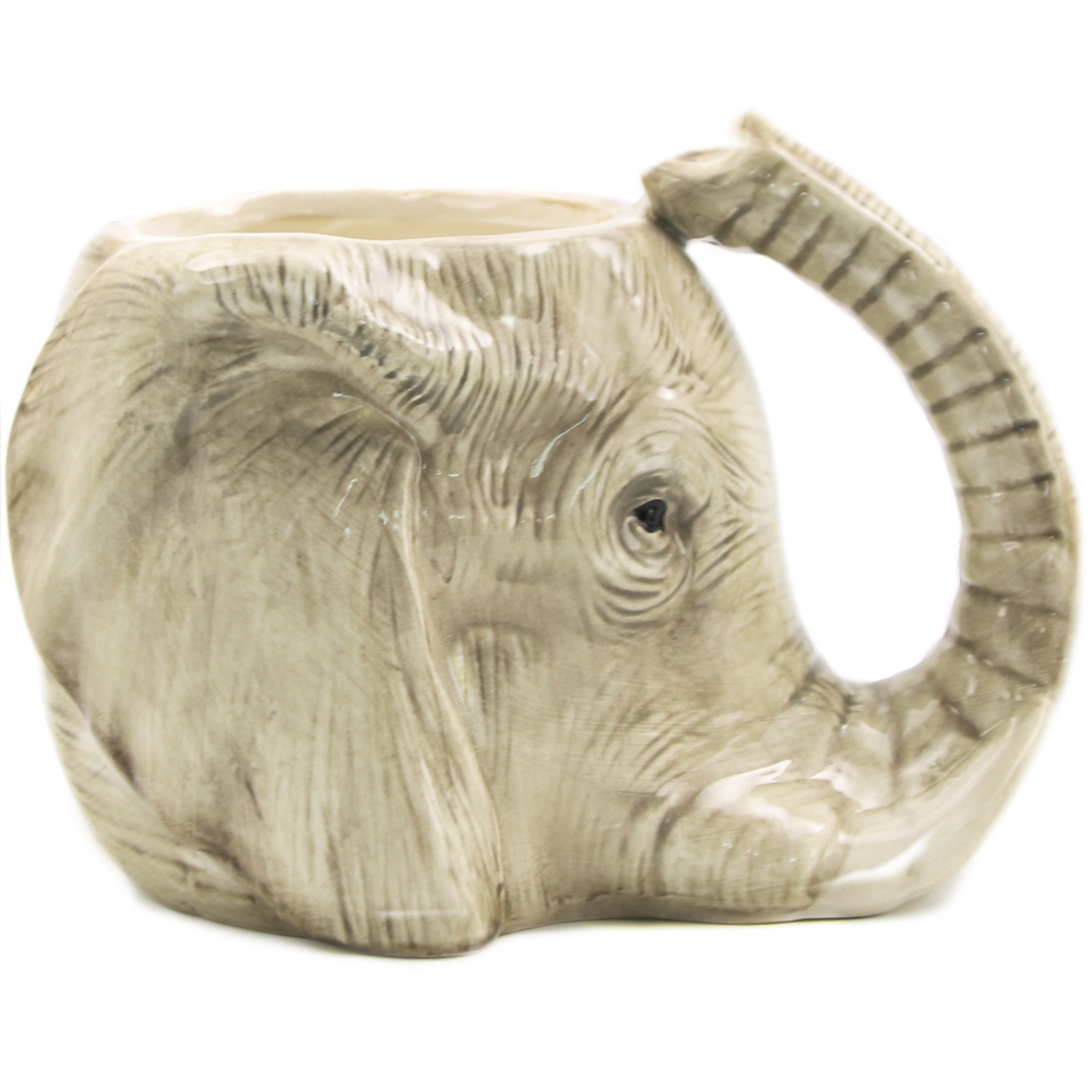 1 Stuk Wildlife Dier Koffie Mok Wilde Olifant Adventure 3D Olifant Mok Keramische Olifant Cup Schattige Kantoor Mok: Default Title