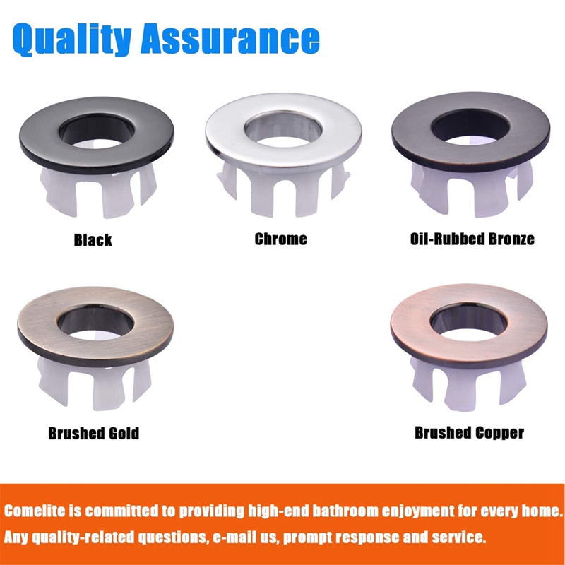 Kitchen Bathroom Sink Basin Wash Basin Sink Cover Overflow Cover,2 Pieces