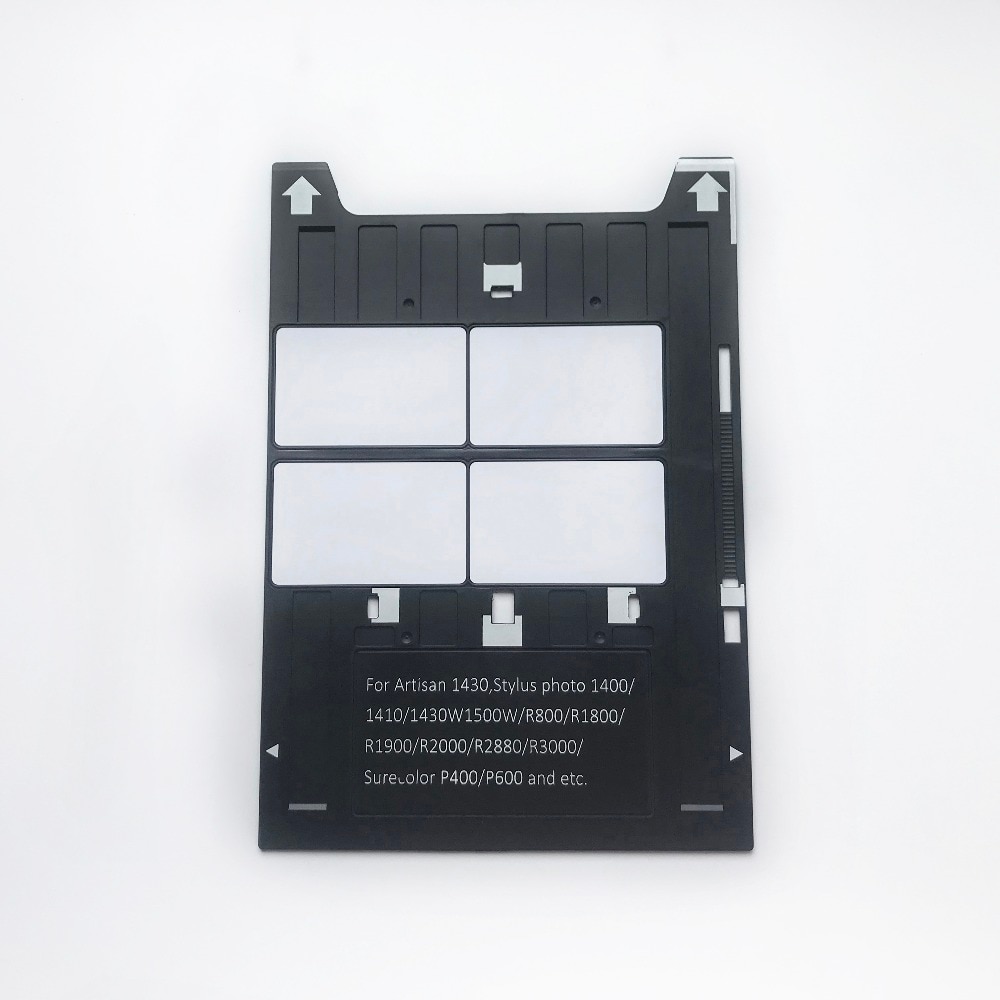 50X Double face imprimable jet d'encre Club école carte d'identité + 1pc carte plateau pour Epson 1430/1400/1410 SureColor P400 imprimantes
