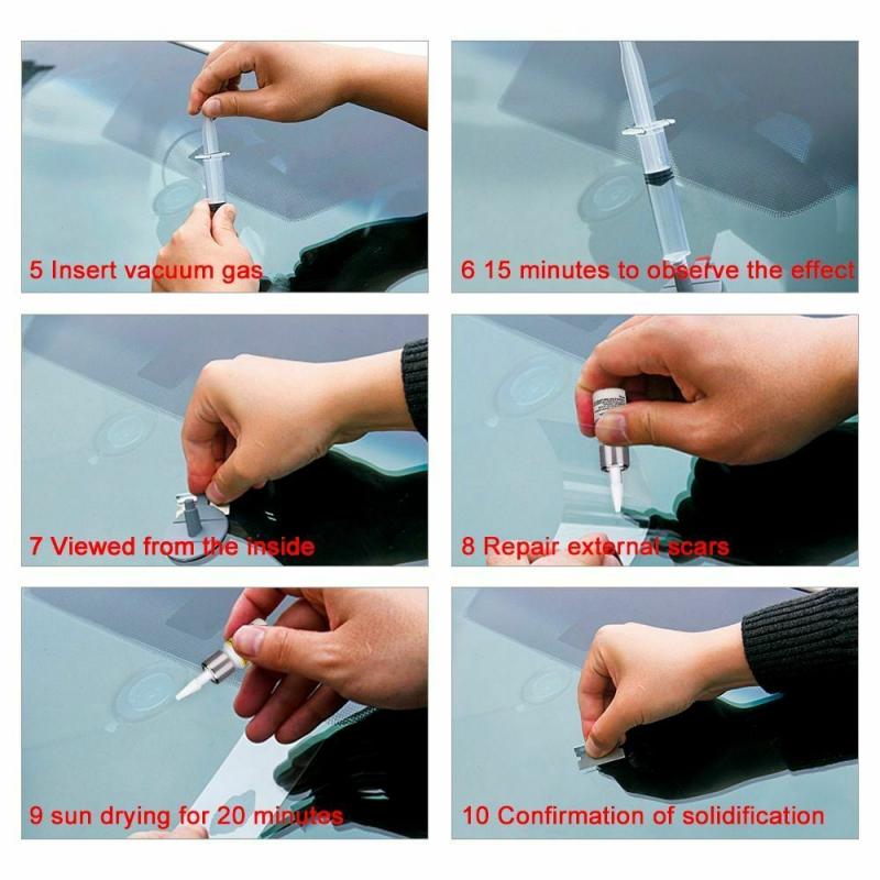 Diy bil frontrute reparasjonssett glass frontrute restaurering reparasjonsverktøy diy bil auto sett glass til chip sprekk