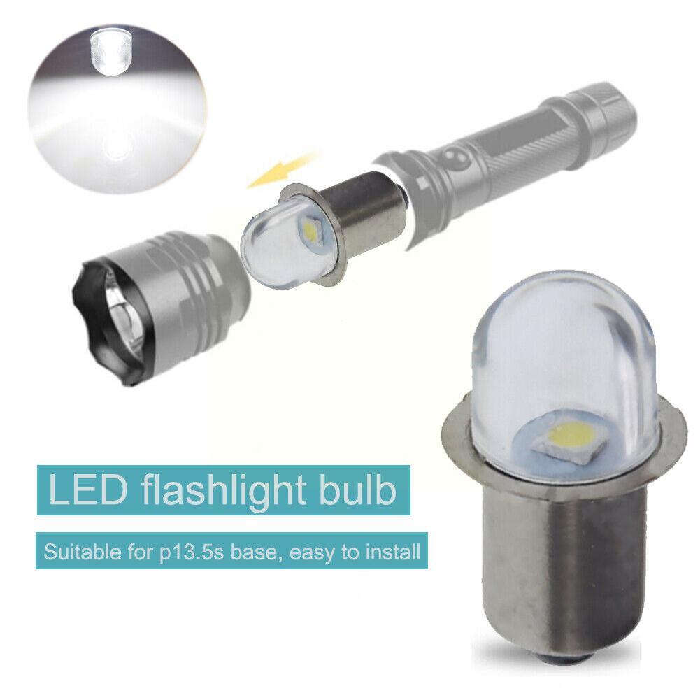 P13.5S Base LED Upgrade Bulbs White Maglite Flashlight White Replacement 3000K Work 6000K Bulbs White Lamp DC6V-12V Warm To H0N2