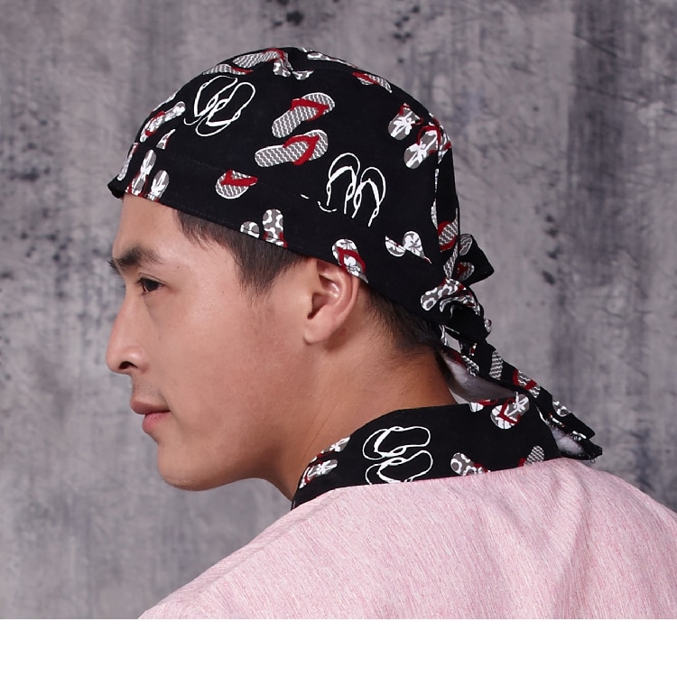Sombrero de Chef de estilo japonés para hombre, gorro de trabajo estilo Kimono para hotel, restaurante, bar, camarero, Coreano