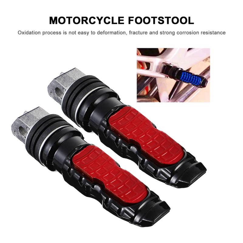 2pcs Motorcycle Pedal Bike Rear Foot Peg Motorcycle Footrest Metal Footrest