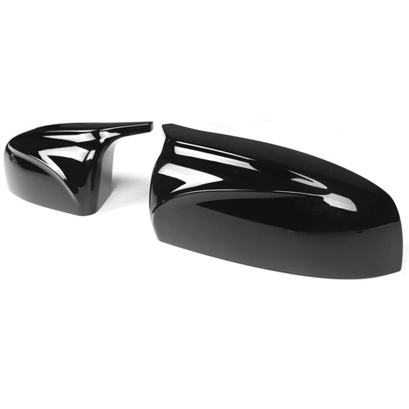 Blank sort bakspejldæksel sidevinge spejlkapper beskytter til-bmw  x5 e70 x6 e71