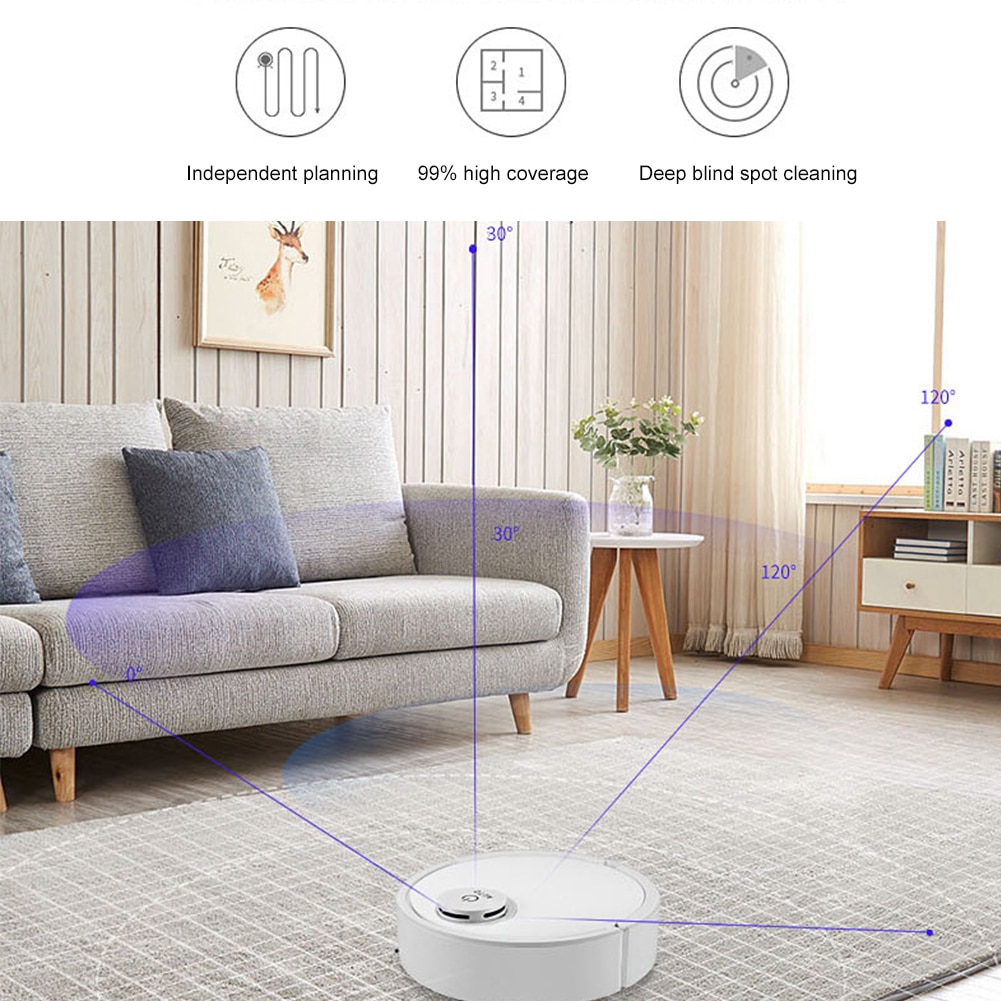 Smart Robot Vacuum Cleaner household vacuum cleaner USB Auto Cleaning Robot Dry Wet Sweeper Robots 3000Pa Strong Suction