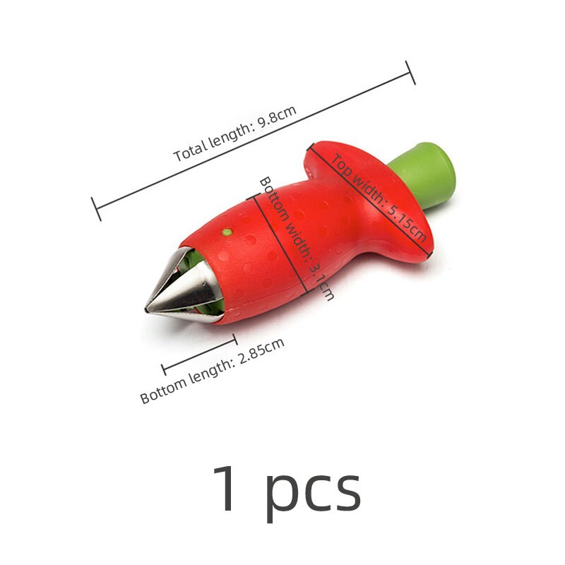 Aardbei Blad Stem Remover Groente Corer Gereedschap Tomaat Gereedschap Pomme Cutter Keuken Maak Jam Gadgets En Aardbei Hullers: 1 PCS