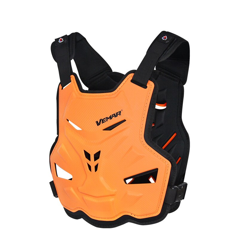 Motorcycle Body Armor Adults Moto Chest Back Protector Racing Riding Motocross Jacket Vest Protective Gear Motorcycle Protection: S-189-Orange Vest
