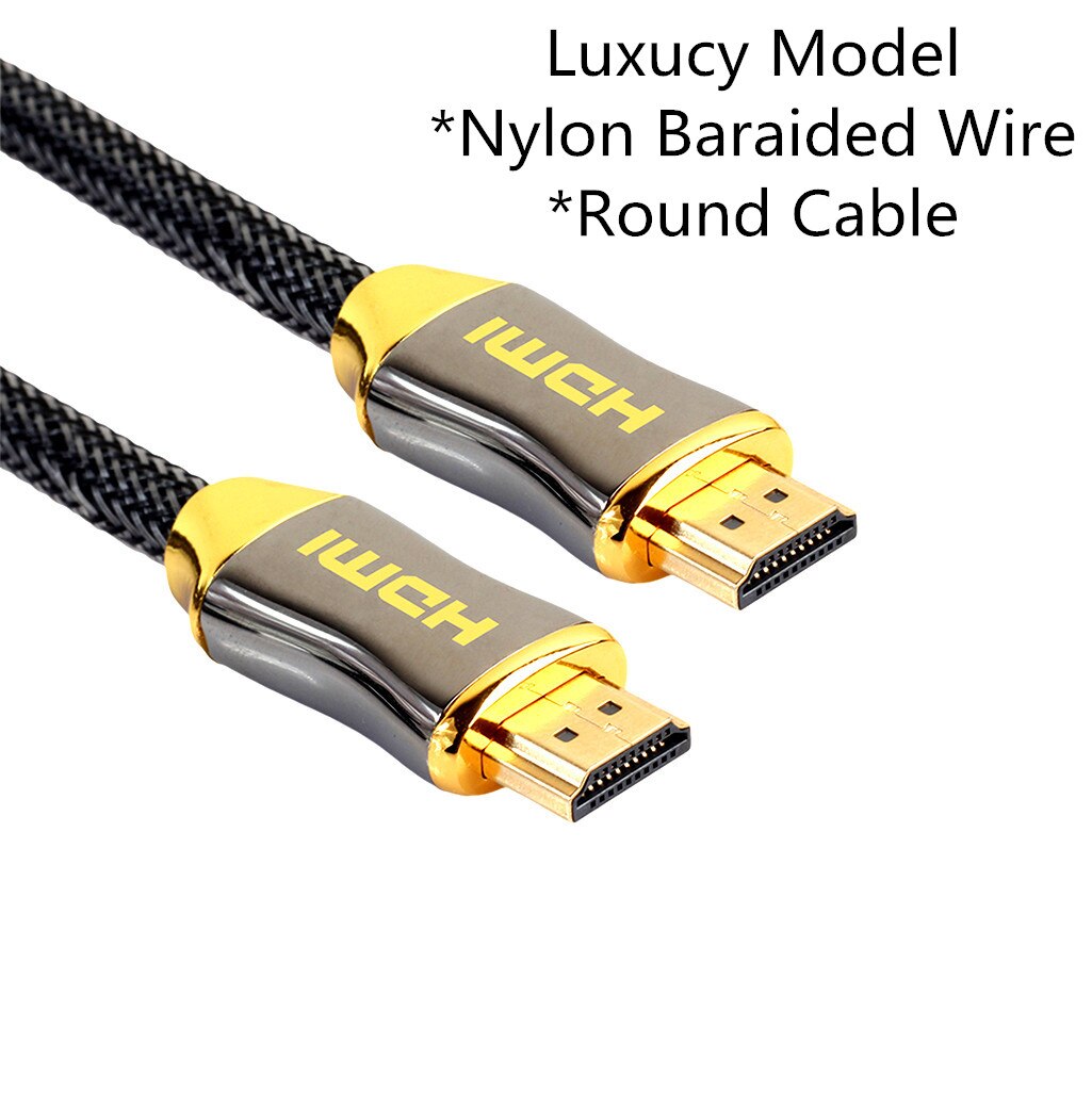 1M 2M 3M 5M 10M 15M 4K 60Hz HDMI To HDMI Cable High Speed 2.0 Golden Plated Connection Cable Cord For UHD FHD 3D Xbox PS3 PS4 TV: Luxury Model-Round / 5M