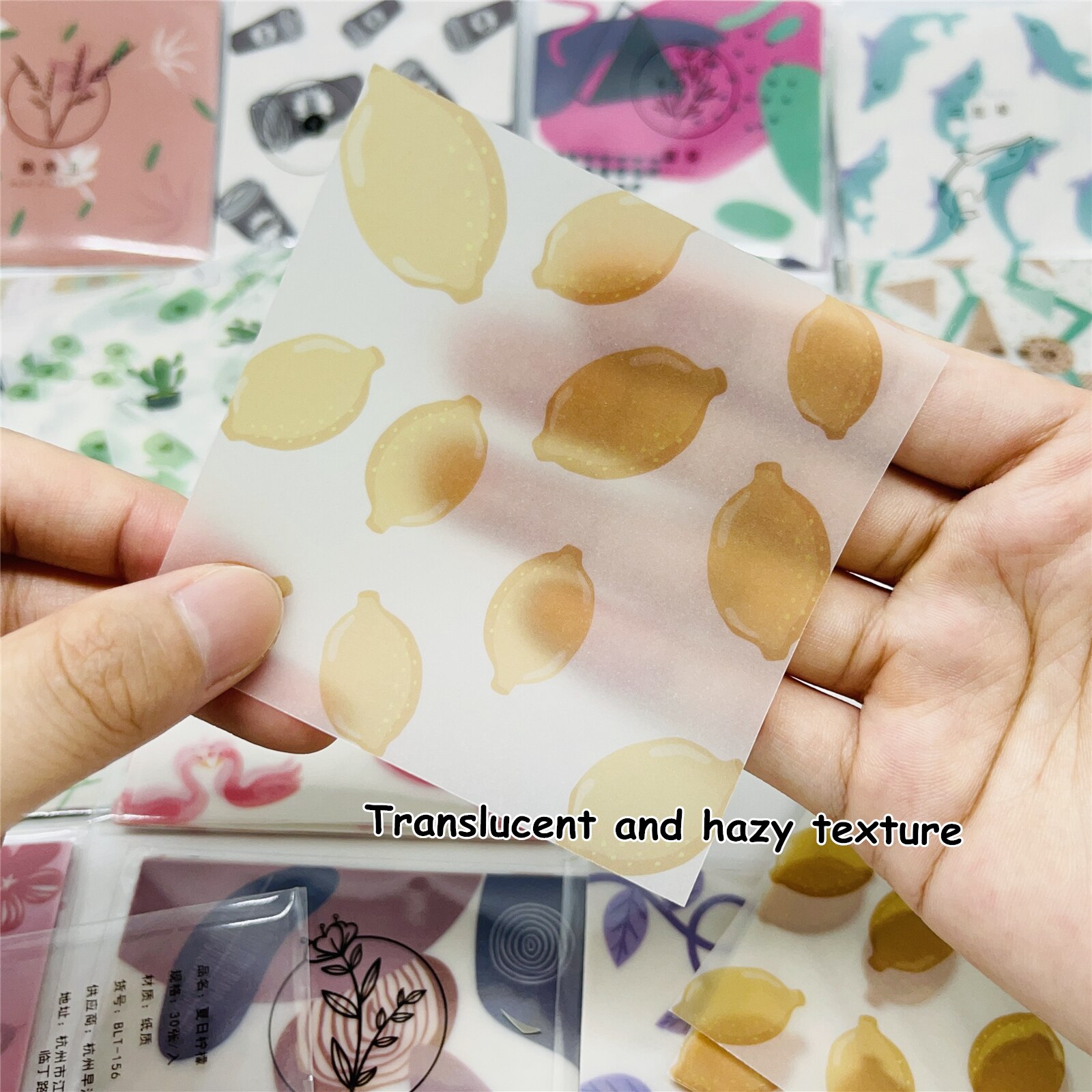 Sulfuric Acid Paper Translucent Memo Paper 30 Sheets/set Journal Scrapbooking Craft Paper Note Paper Decoration