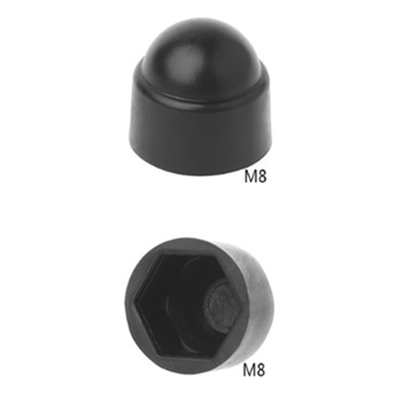 10Pcs/Lot M6 M8 M10 Bolt Nut Dome Protection Caps Covers Exposed Hexagon Plastic: M8