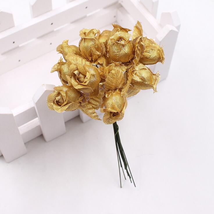 8/10/12/90/144 stücke Handwerk Blumen Materialien Diy Kasten Kranz Sammelalbum Staubblatt Beere Obst Bündel Gold Künstliche Pflanzen: Modell 10