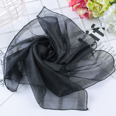 50*50Cm Lente-Zomer Vrouwen Zijden Sjaal Vierkante Dame Wrap Kleine Kantoor Neck Head Sjaal Haar sjaal Foulard Skinny Sjaals: TS-11