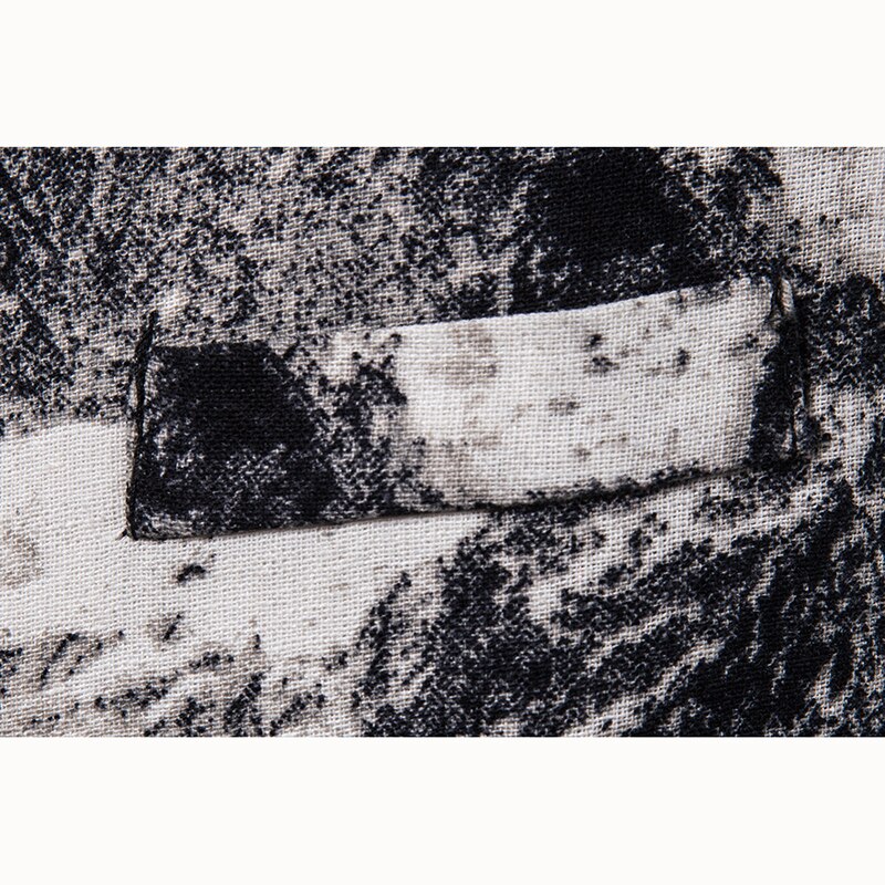 Printed vests Mens Casual Classic Trend Waistcoat party stage Suit Vest cotton linen Sleeveless Jacket Dress vest