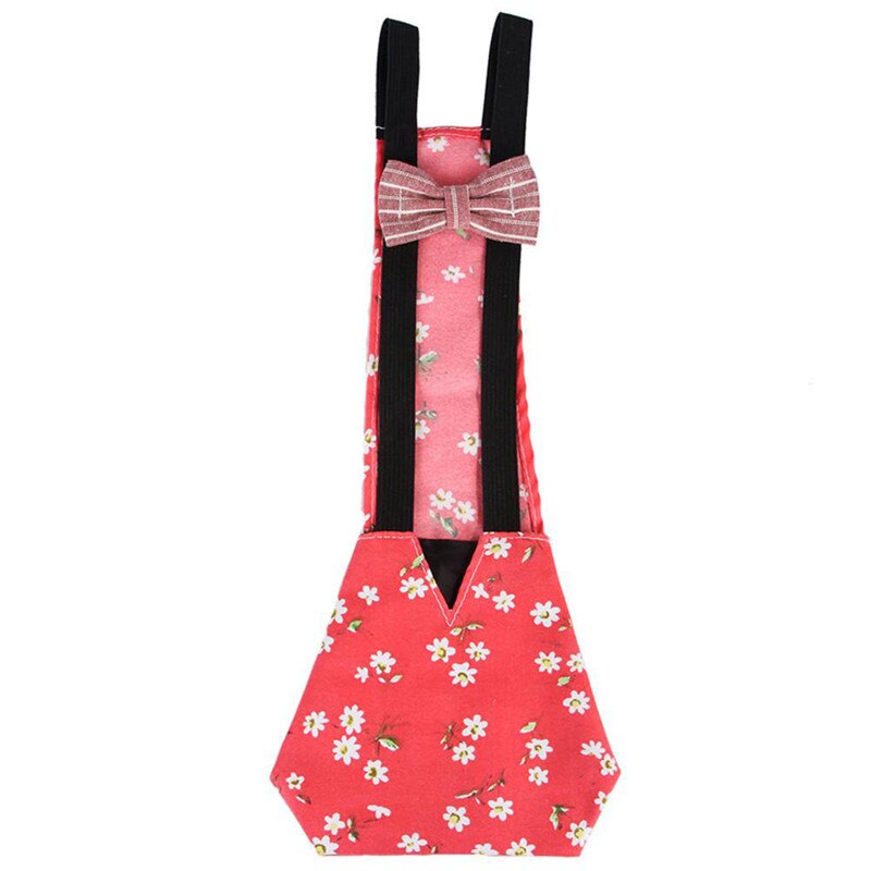 Couches pour animaux de compagnie poulet canard couche-culotte vêtements de ferme Portable Portable tissu de volaille avec une bande élastique fournitures pour animaux de compagnie: Red S