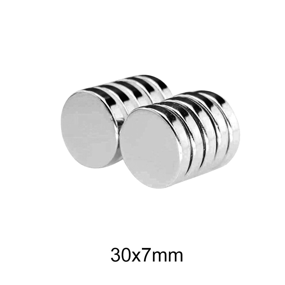 1/2/5/10PCS 30x7 Big Round Powerful magnets 30mm X 7mm Neodymium Magnet Dics 30x7mm N35 Permanent NdFeB Magnet Srtong 30*7 MM